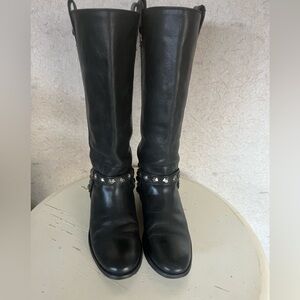 Black Leather Women's Boots